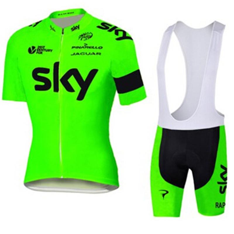 Mono de Ciclismo Transpirable de Secado Rápido de Manga Corta SKY de Verano para Hombre y Mujer