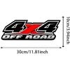 2pc 4X4 Off-Road Decal Stickers 11.81''x3.94'', Scratch Blocking, Self-Adhesive Waterproof Decal, Used for Car, for Ford F-150, F-250, F-350, Tacoma,