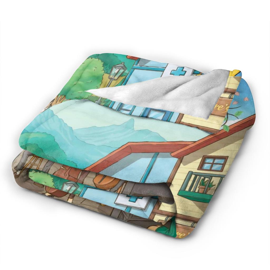 Festival of Seasons Stardew Valley Flannel Blanket Winter Warm Soft Throw Blanket for Child Living Room Fashion Sofa Bed Cover