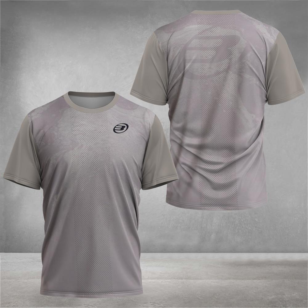 Summer Boutique Padel Element Print Quick-drying Short-sleeved Fashion Men's Tennis Wear Men's Fitness Sports Breathable T-shirt