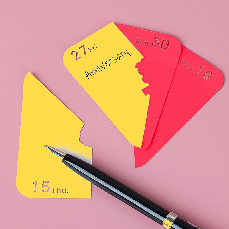 2026 Desk Calendar With Led Light Circus Panorama 3D Tear-Away Calendar Paper Carving Art Memo Pad Notepad Gift Home Decoration