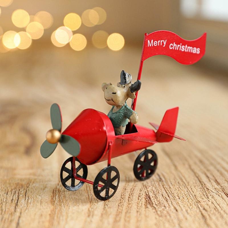 Miniature Christmas Hanging Ornament Miniature Christmas Hanging Ornament Delicate Iron Resin Holiday Tree Adornment