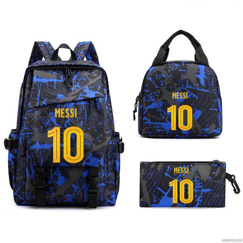 Football Printed Student Backpack Multifunctional Usb Interface Large Capacity Leisure Travel Backpack