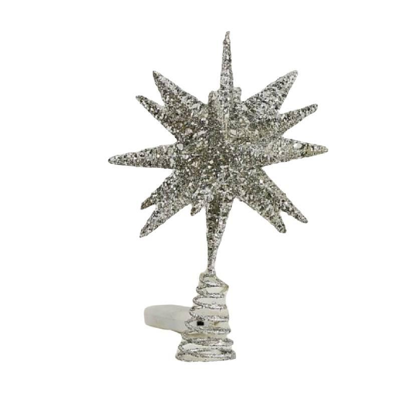 Christmas Tree Topper Lighted Twinkling Star Holiday Tree Top  Art Decoration