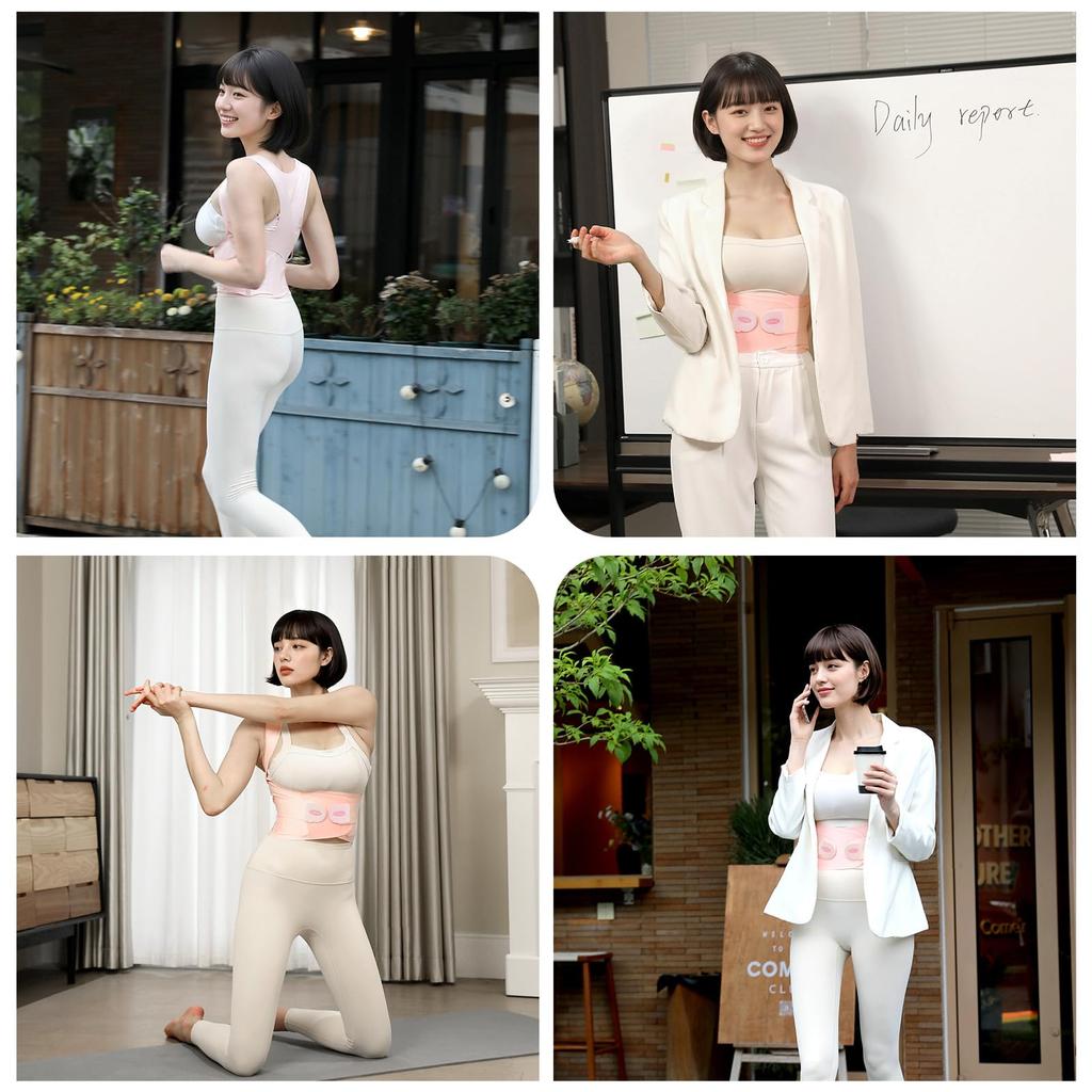 Cofoe Posture Support Belt - Back Support Belt - Easy to Put On and Take Off - Lightweight - Adjustable and Stretchy - Transforms Slouching into Beaut