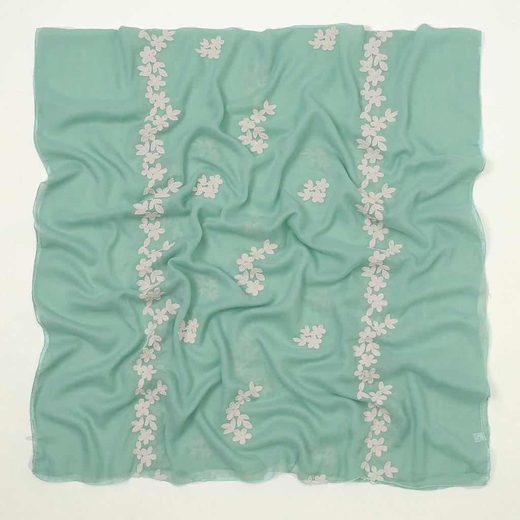 180*80cm Boho Cotton Scarf for Women Lightweight Floral Fashion Flower Scarves Cotton Feeling Shawl Wrap