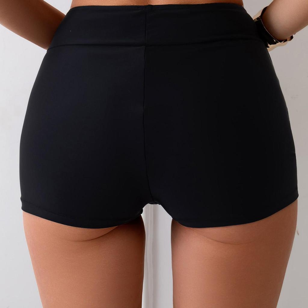 Women's High Waist Quick-Dry Fitness Swim Shorts