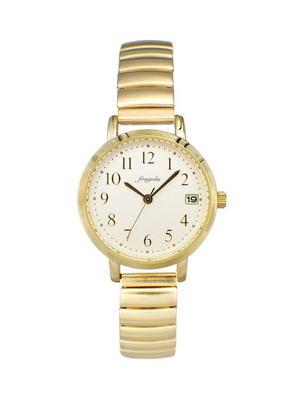 

[Подписаться] Часы fragola Bellows Date Watch N00819S-5 GD Women s Gold