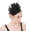 Feather Fascinator Caps Mesh Makeup Prom Elegant Hair Accessories  Women