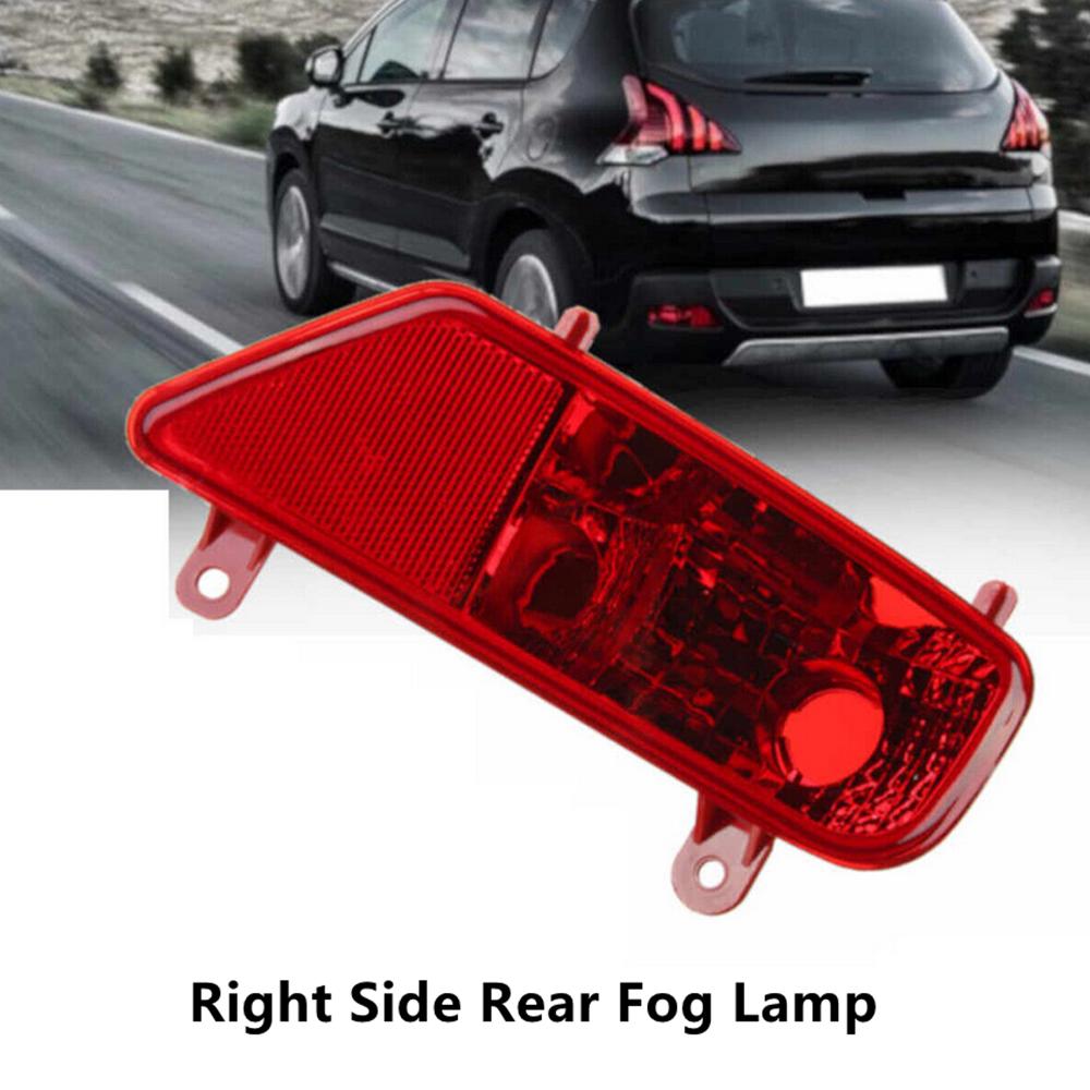 Rear Right Bumper Fog Light w/o Bulb For 2009-2015 Peugeot 3008 6351HG, 4076930