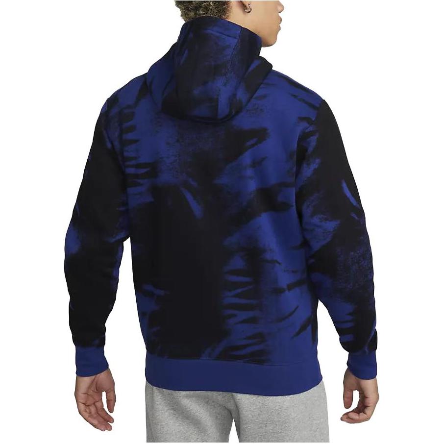 Nike All Over Print Zip Up Sports Hoodie Men jackets Blue DH4960-010