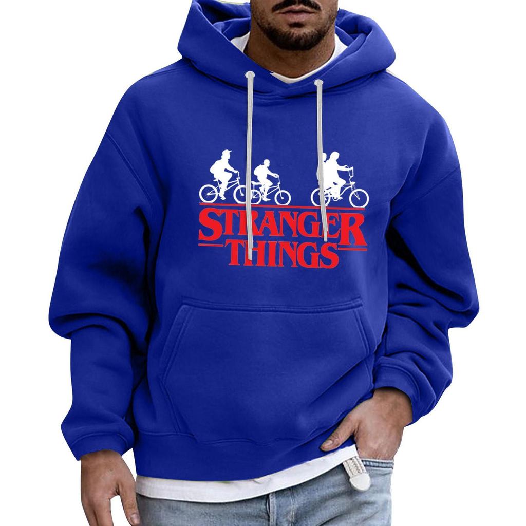 Herren Sport Freizeit Langarm Kapuzenpullover mit Tasche