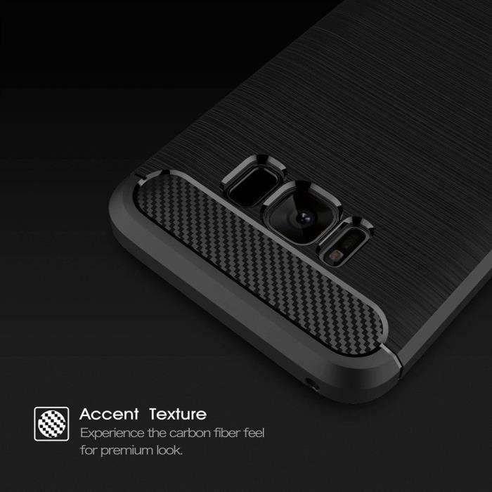 Coque - Fernando - Samsung Galaxy S8 Plus - Silicone TPU - Fibre de Carbone - Souple