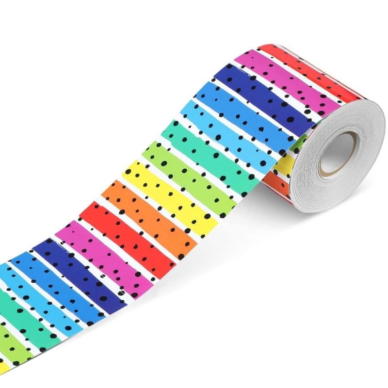Bulletin Board Borders Colorful Border Trim Stripes Bulletin Board Border Classroom Borders for School Decorations