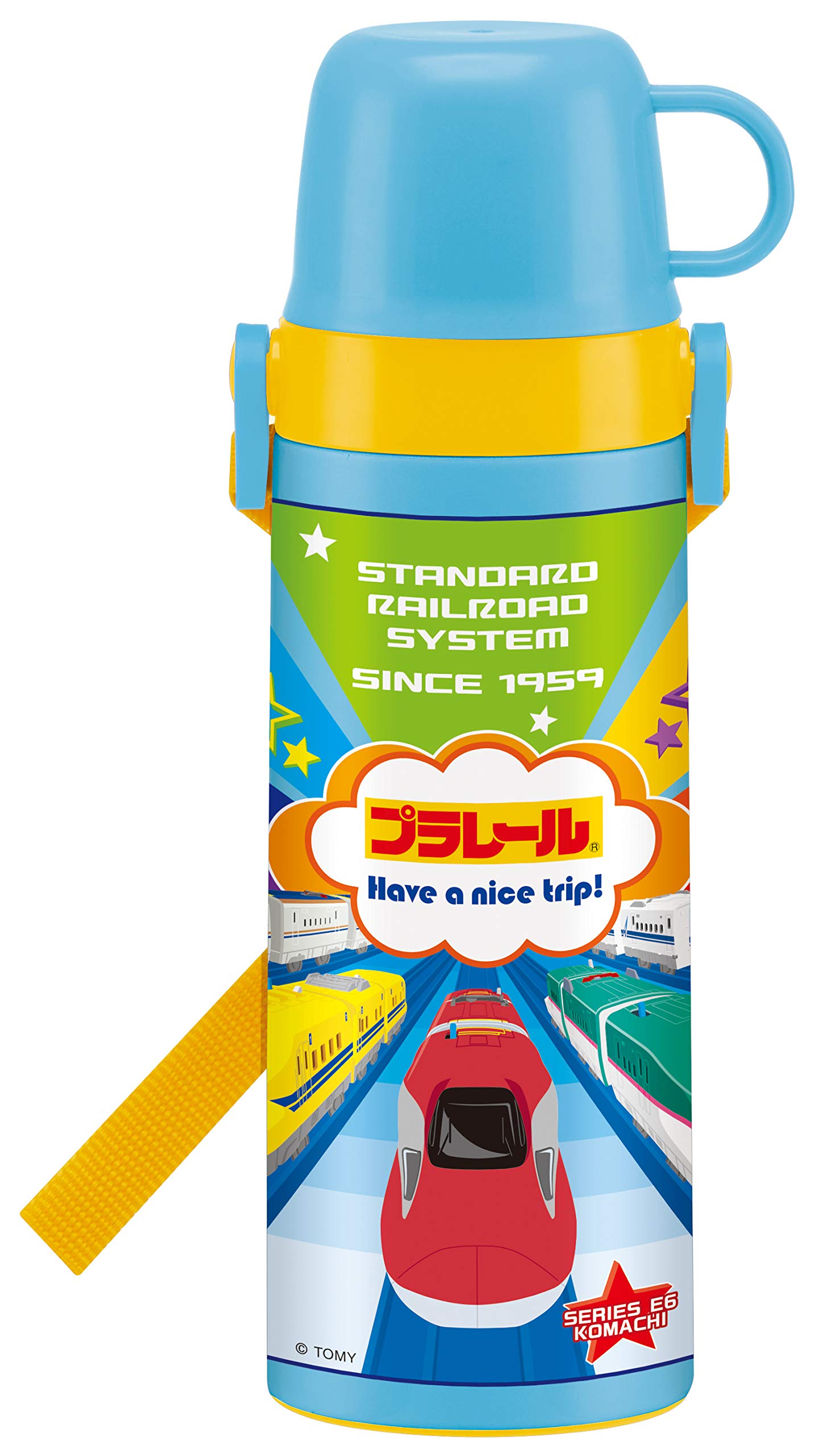 

Skater Stainless Steel Water Bottle with Plarail STGC6N 2-Way Cup, 19, 600ml,