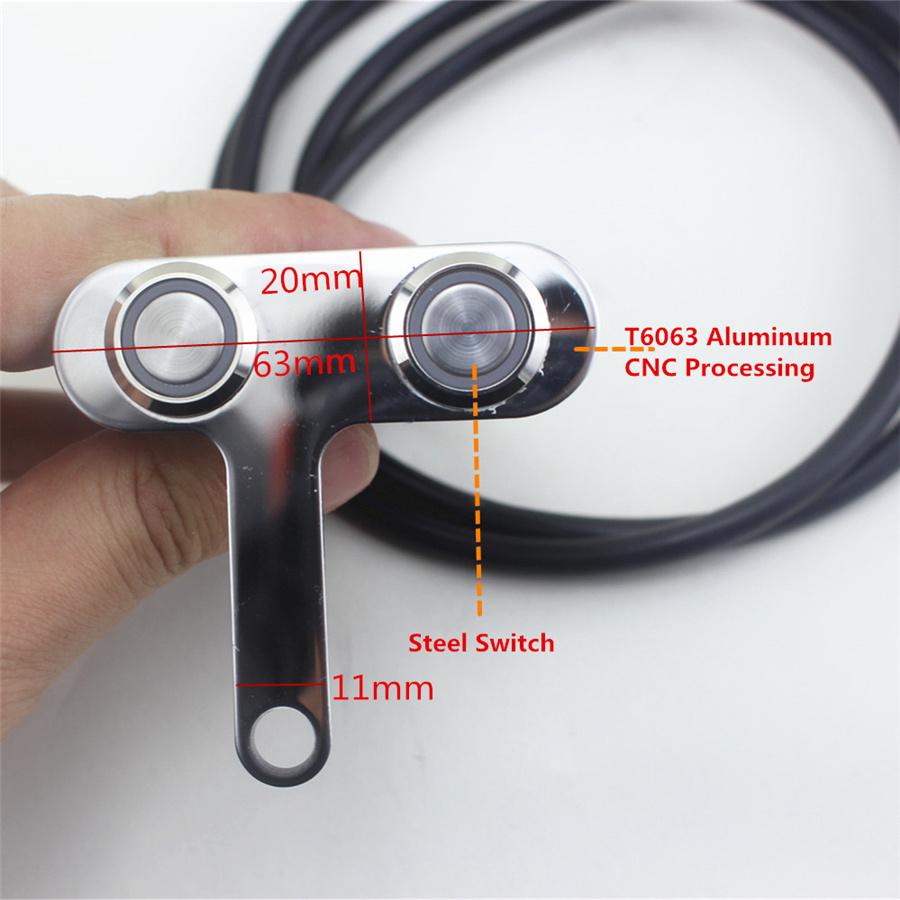 Universal Motorcycle Handlebar Mount Horn Engine Start Kill Switch CNC Aluminum