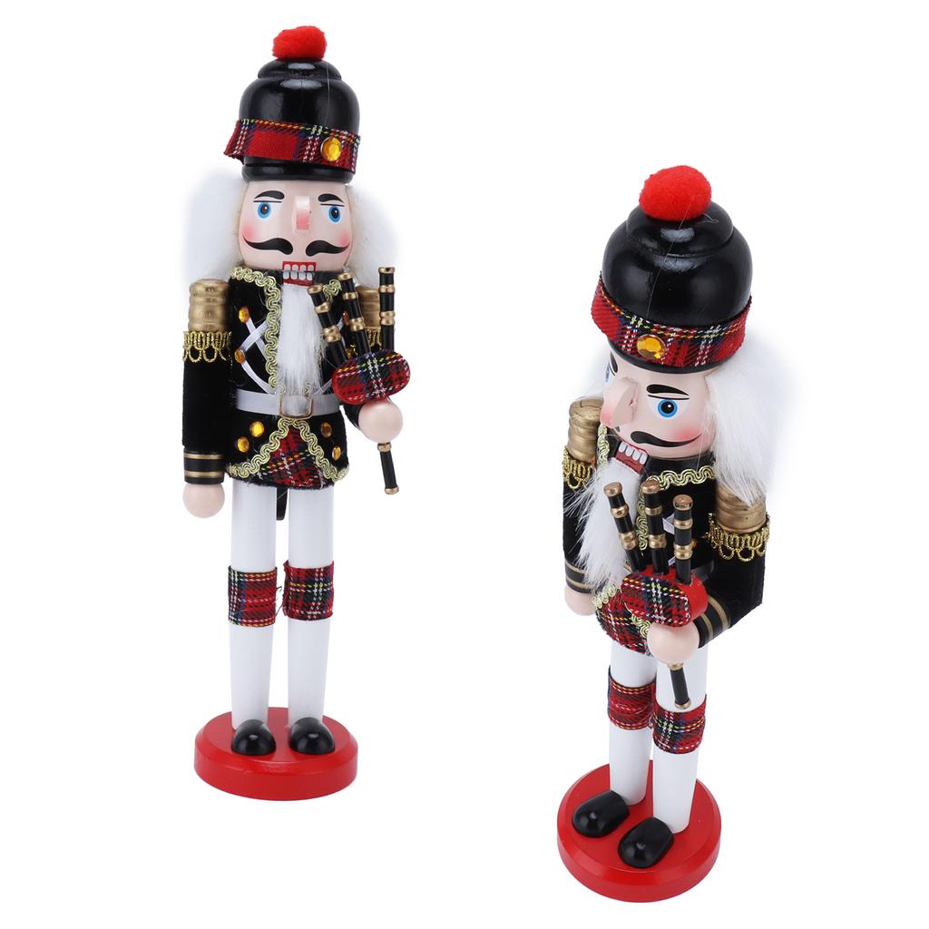 Nussknacker Soldat Puppe Marionette Holzhandwerk Weihnachten Weinschrank Dekoration Ornament1410A