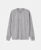 IKALOOK Spring/Autumn Pigment 3-Button Long Sleeve T-Shirt Dd1Fmlt122
