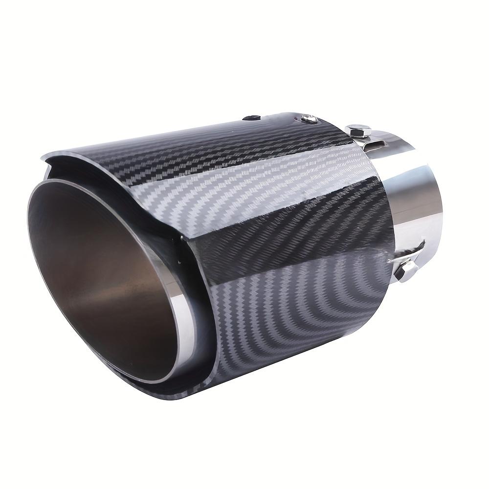 

Модификация автомобиля насадка выхлопной трубы с рисунком карбонового волокна 63-89мм насадка выхлопной трубы из нержавеющей стали пластиковый корпус из АБС глушитель выхлопа