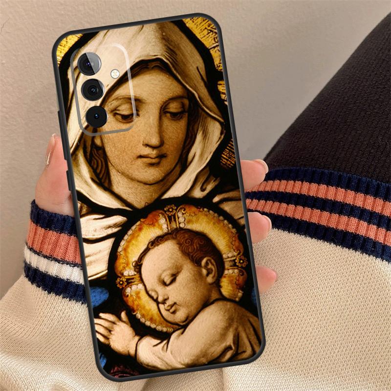 Mother Virgin Mary Case For Samsung Galaxy A13 A23 A33 A53 A12 A22 A32 A42 A52 A51 A71 A14 A24 A34 A54 Coque
