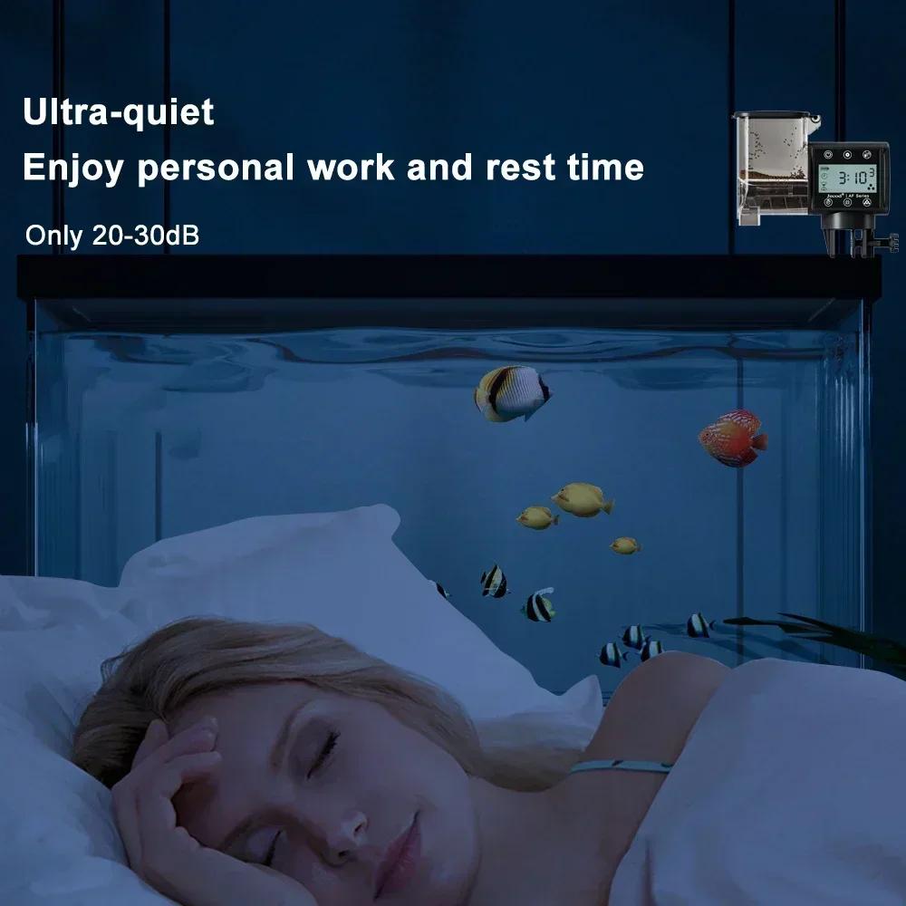 Krmítko pro akvarijní ryby Chytré automatické krmítko Digitální časování Bezdrátové dálkové ovládání Bluetooth Krmení ryb Digitální displej