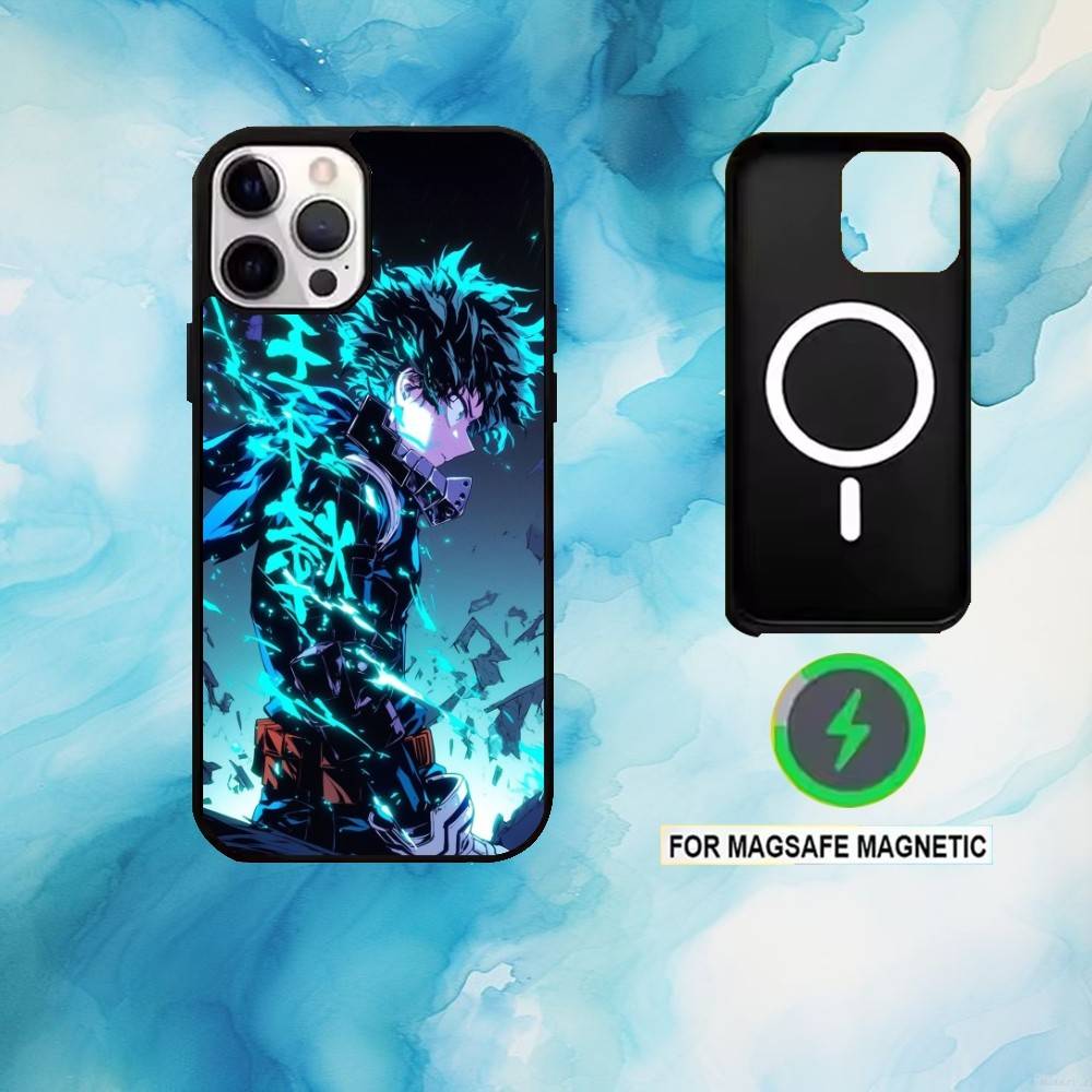 

Мій H-Hero Academia D-Deku Чохол для телефону Для iPhone17,16,15,14,13,12,11 Plus,Pro Max Магнітний Для Magsafe Бездротова зарядка iPhone14PRO