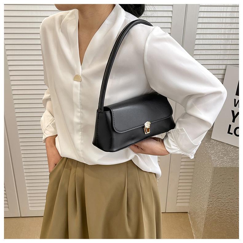 Modische Damen-Schultertasche aus Kunstleder mit einzelnem Riemen, Crossbody-Tasche