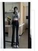 Black High-Waisted Slimming Flare Jeans for Women