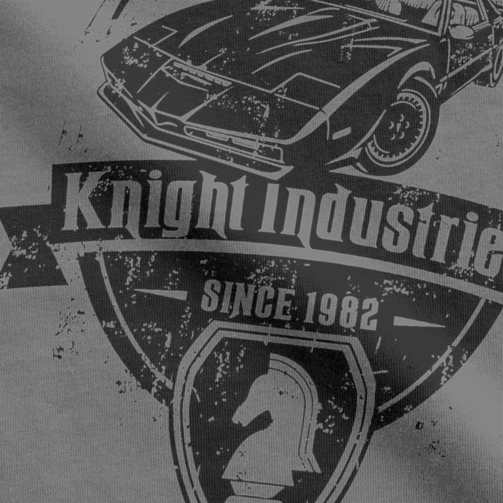 Knight Rider Industries KITT Since 1982 Men's T Shirt Leisure Tee Shirt Short Sleeve T-Shirts Pure Cotton Original Clothes