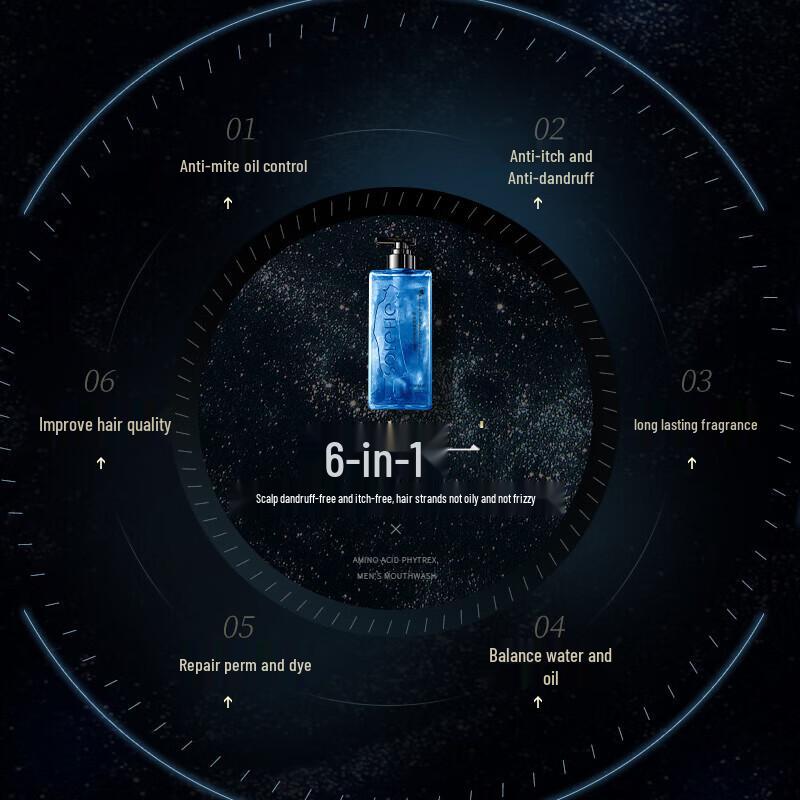 Hefengyu Ocean Scent Amino Acid Starry Sky Shampoo