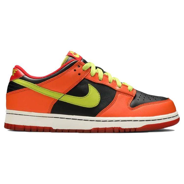 Nike Dunk Low GS Orange Blaze Cactus Kids Sneakers Black Bright-Cactus-Green Atom-Red 310569-032
