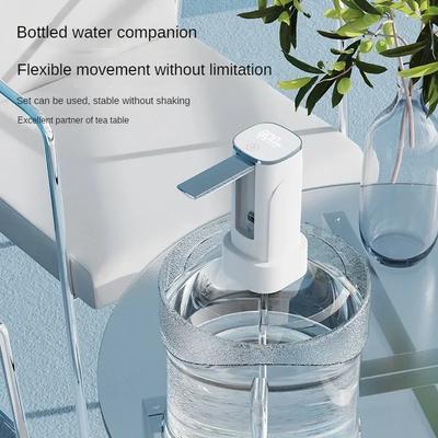 Water Dispensers Foldable Water Bottle Pump Automatic Dispenser Pump Button Control Portable Electric Water Dispenser for Home