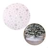 Christmas Tree Skirt Base Cover Carpet Decoration Ornament Snowflakes