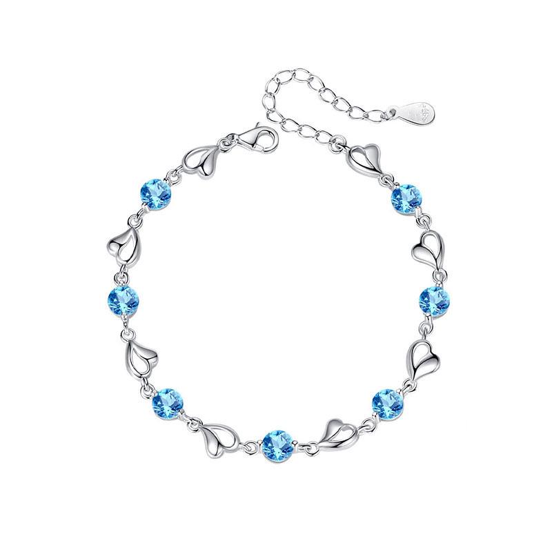 Elegant Starry Heart Women's Bracelet - Luxury Chain for Best Friends
