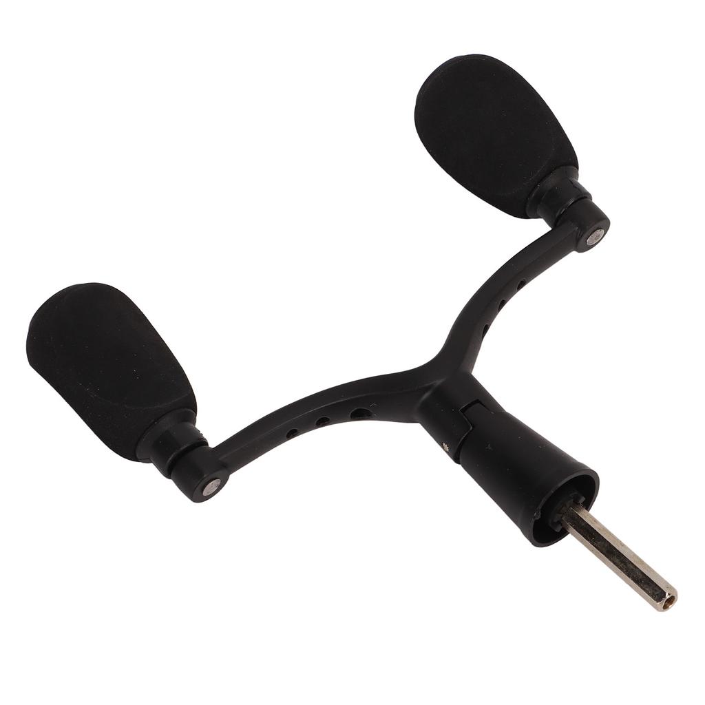 Aluminum Alloy Fishing Reel Double Handle Grip Rocker Arm Spray Painting Matt Black Lure Spinning Fishing Wheel Hex