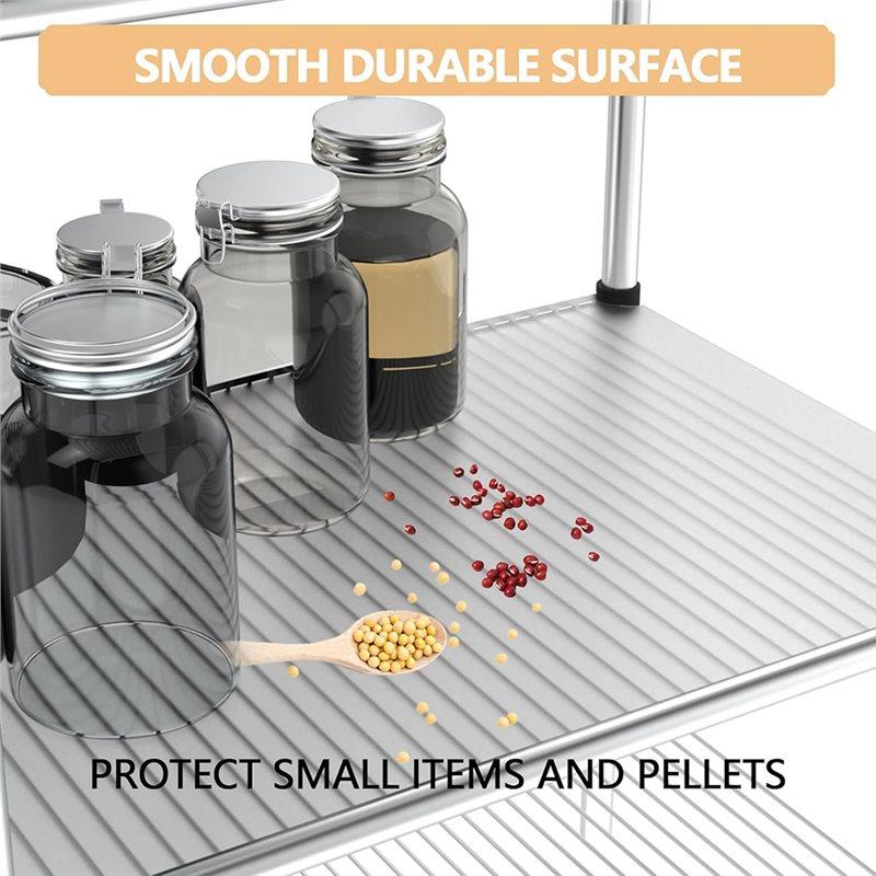 Gut-4 Stück 16 x 36 Zoll Kunststoff-Regaleinlagen für Drahtregalsysteme, Rollenware enthalten