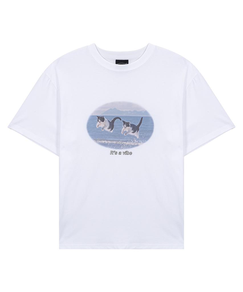 Isjabaibeu Summer Cat T-Shirt