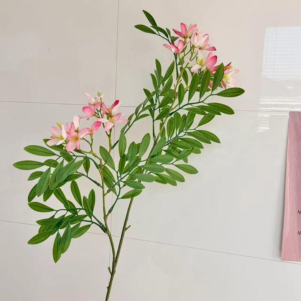 Silk Cloth Artificial Flower 97CM Locust Flower Elegant Fake Flower  Wedding Arrangements розовый