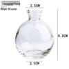Lux Mini Colored Glass Vase Set for Hydroponic Flowers - Transparent Decorative Ornaments for Living Room