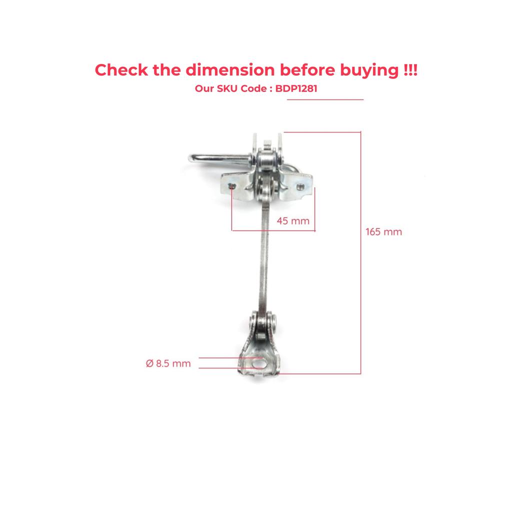 EDP1281-1 2 Pieces Rear Door Hinge Stop Check Strap Limiter for Fiat Panda MK2 169 2003-2012 46826530