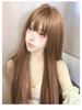 Xiaoyuan Japanese Long Straight Hair Wig - Fashionable, Age-Reducing Full Head Style