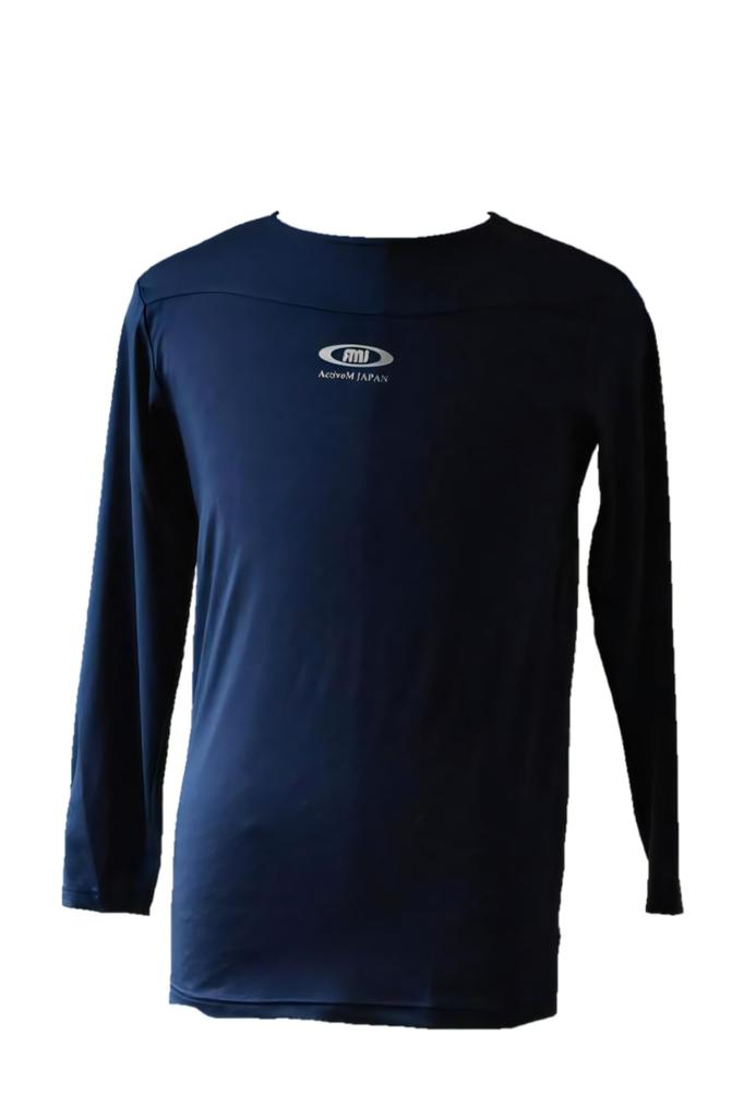 ActiveM Long Sleeve Comfort Undershirt for Round Mesh Comfortable Against the Skin Baseball, Neck, Moisture-Wicking, Quick-Drying, Stretch, Sides,