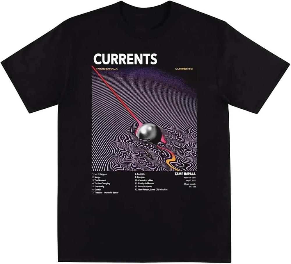 Винтажная футболка Tame Impala Currents Альбом Все Размеры от S до 3XL Унисекс XXXXL