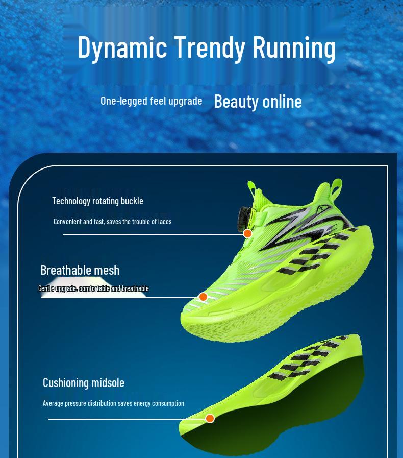 Boys' Lightweight Summer Mesh Running Shoes for School-Age Children