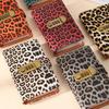 Leopard print Money Saving Binder Savings Wallet Notebook  Office Stationery Supplies