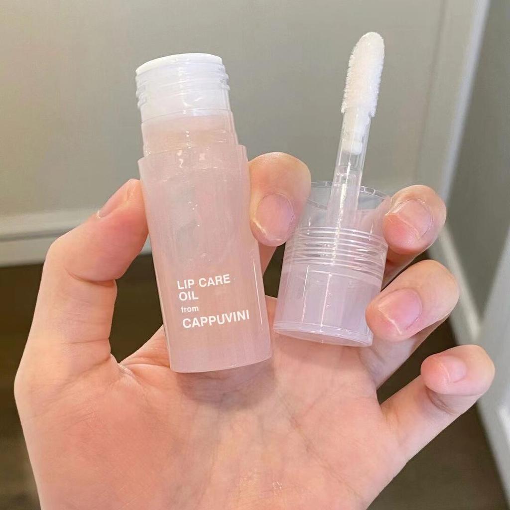 Cappuvini Taro Lippenöl: Peelt, hellt auf und spendet Feuchtigkeit für dunkle Lippen.