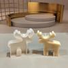New Sika Deer Christmas Tree Silicone Candle Mold Christmas Decoration Plaster Craft Resin Make DIY Soap Molud Holiday Gift