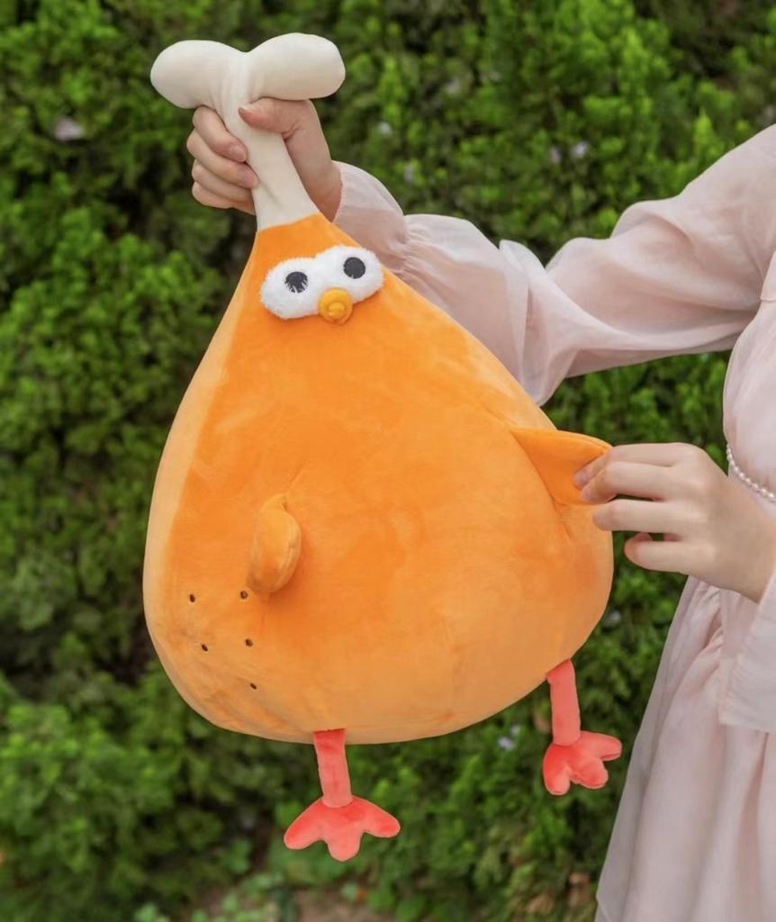 Duddun Chicken Plush Toy Cute Feather Filling For Kids Bedroom Decor Gift