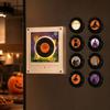 Halloween Bewegungsnachtlicht, Rotierende Scheibe Singendes Acryl Kühlschrank, Kreative Tischdekoration
