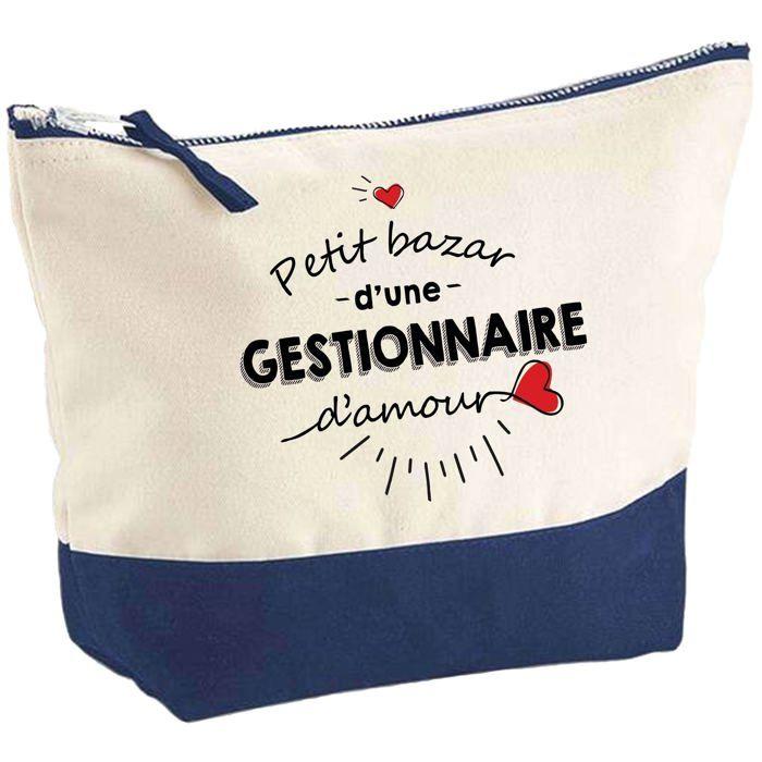 Trousse de maquillage - PLANETEE - Bazar d'une Gestionnaire d'Amour - Grand format - Coton - Impression HD France